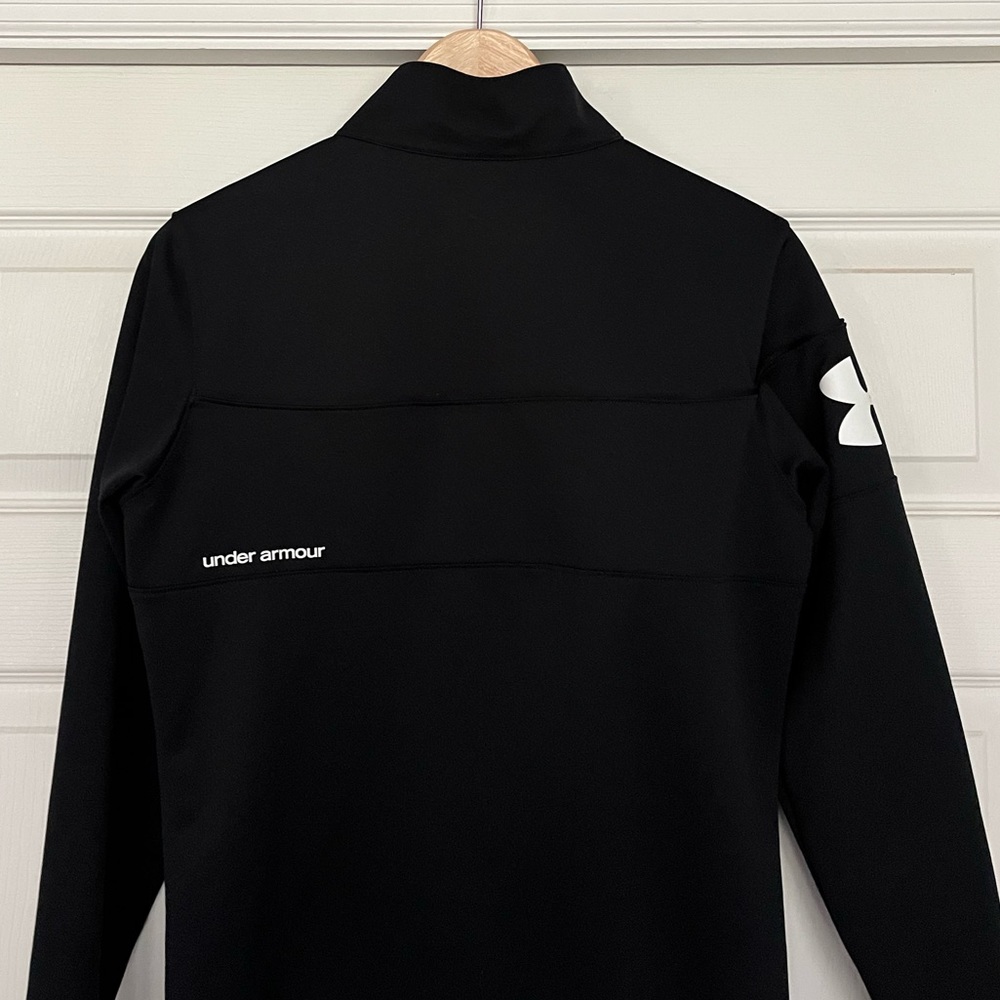 {Under Armour} Hero Semi-Fitted Full-Zip Track Jacket in Black - Women's Small - Picture 6 of 10